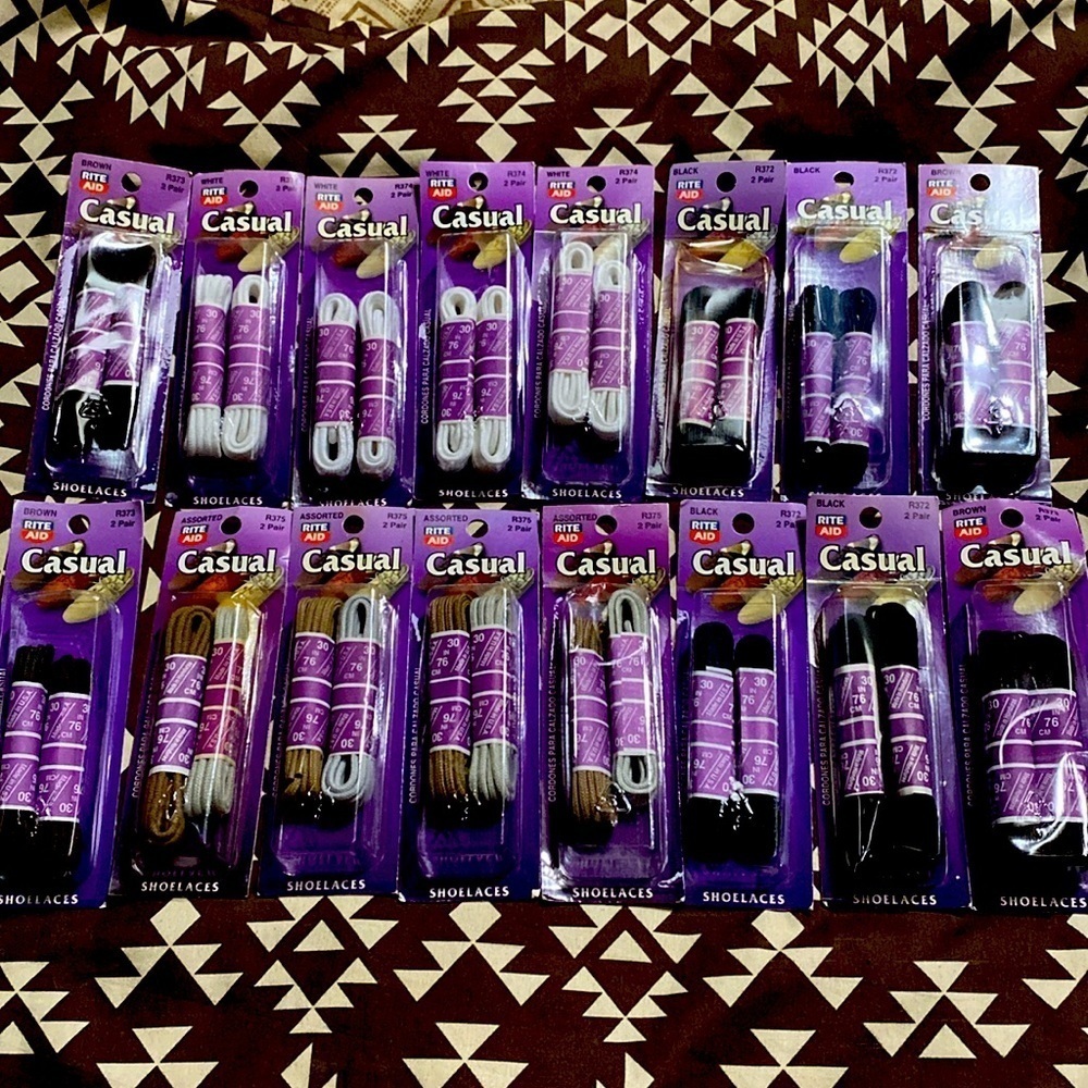 2/$20.  Large Bundle Casual Shoelaces Lifestyle Resellers Activewear Unisex